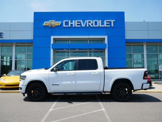 Used 2021 RAM Ram 1500 Pickup Laramie with VIN 1C6SRFJT9MN510390 for sale in Roseville, Minnesota
