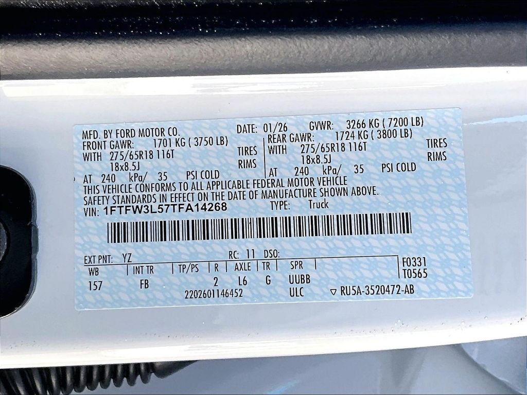 New 2026 Oxford White Ford XLT image 13