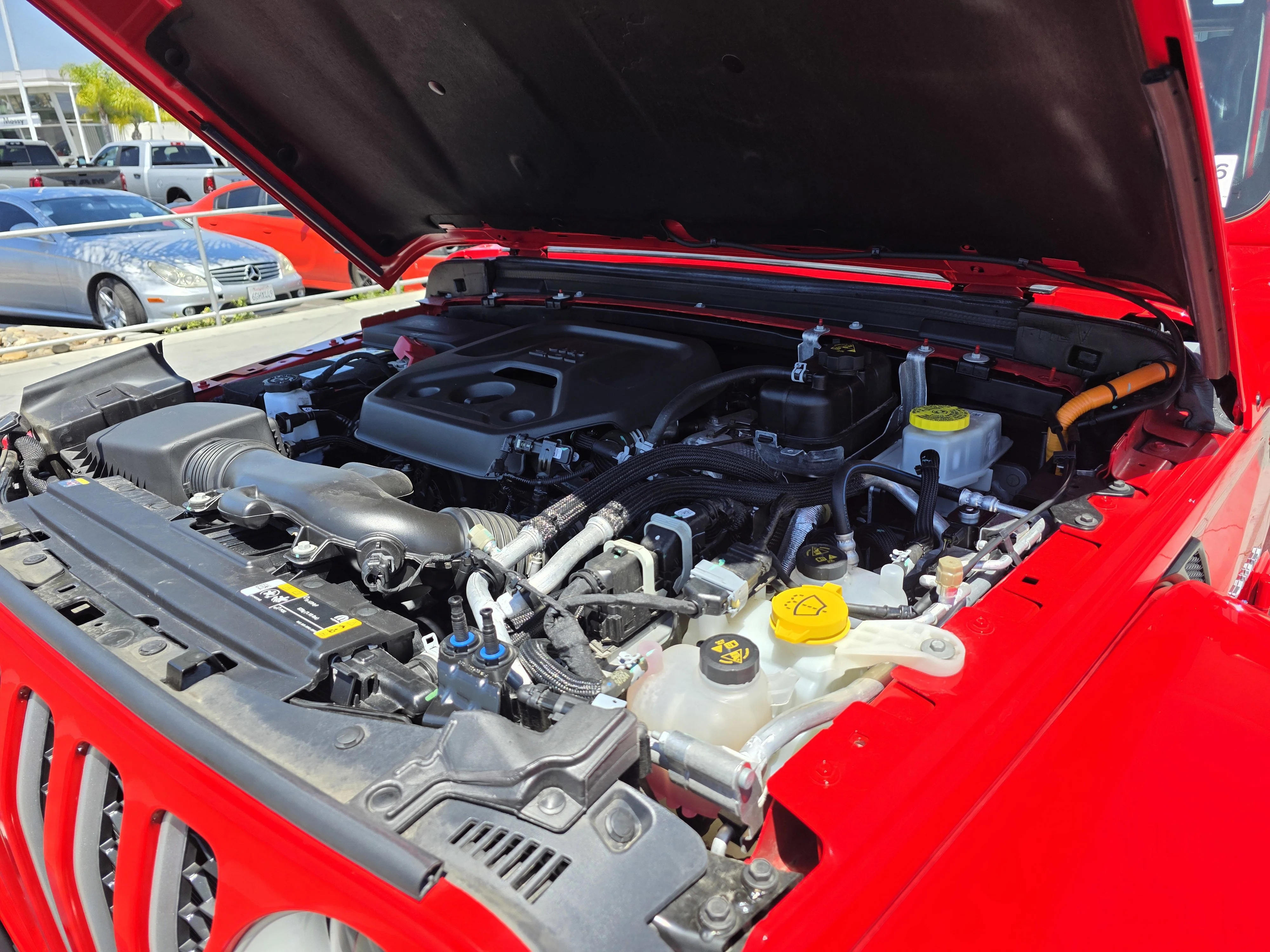 Used 2023 Firecracker Red Clearcoat Jeep Sahara 4xe image 19
