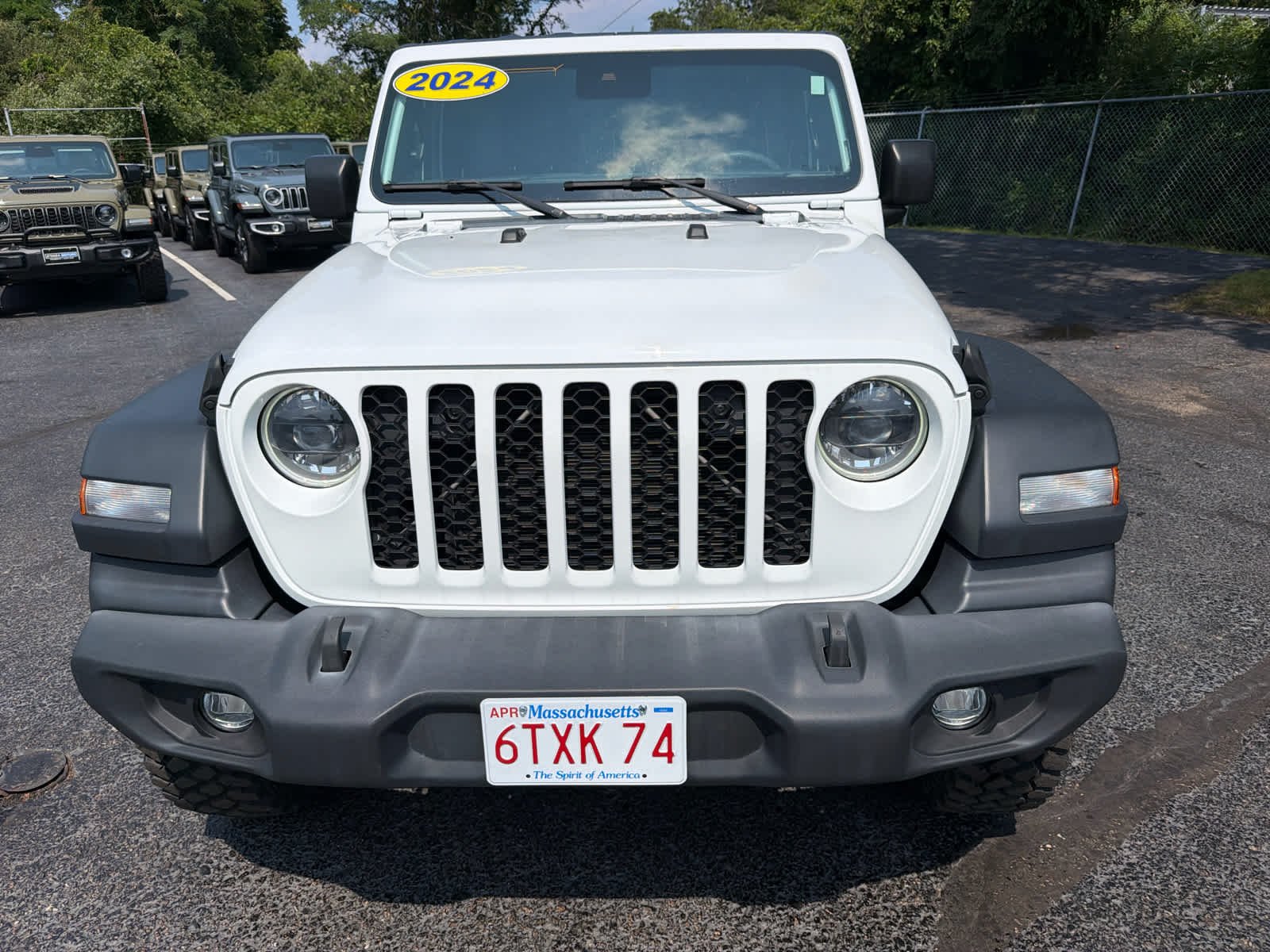 Certified Used 2024 Bright White Clearcoat Jeep Sport S image 2
