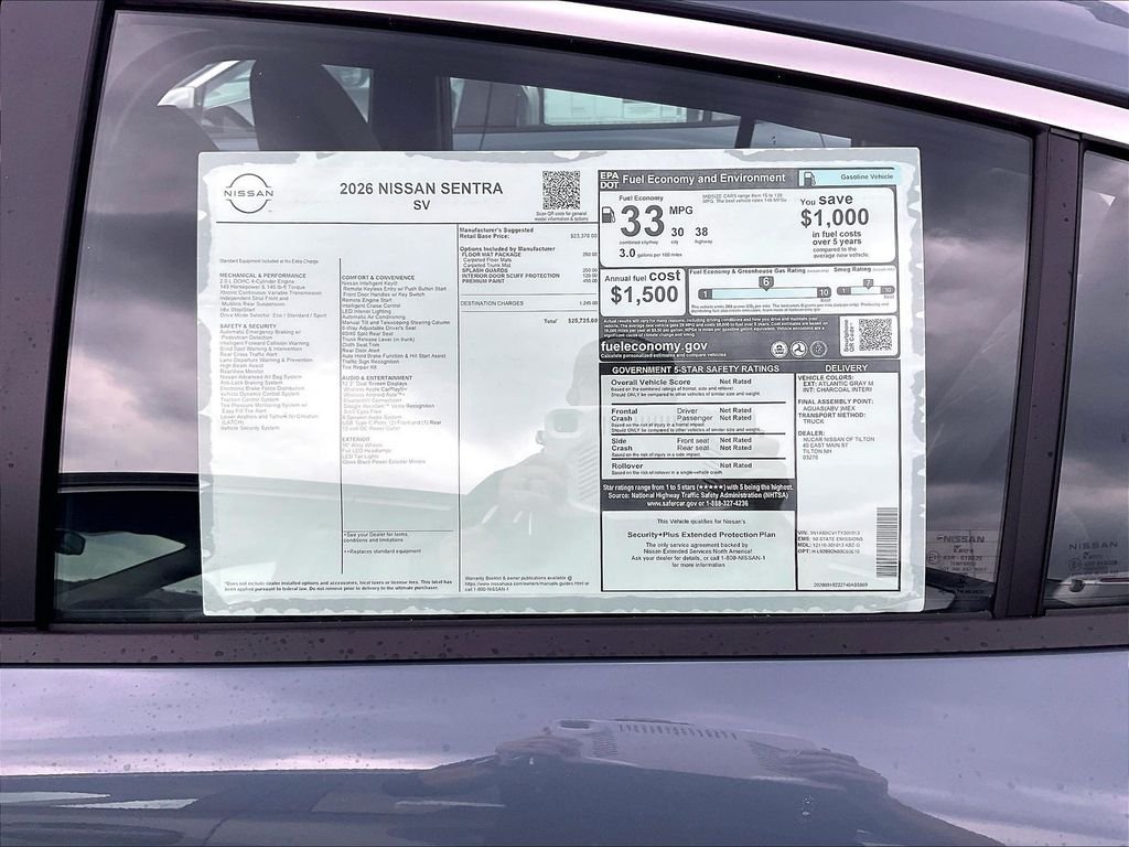 New 2026 Atlantic Gray Metallic Nissan SV image 15