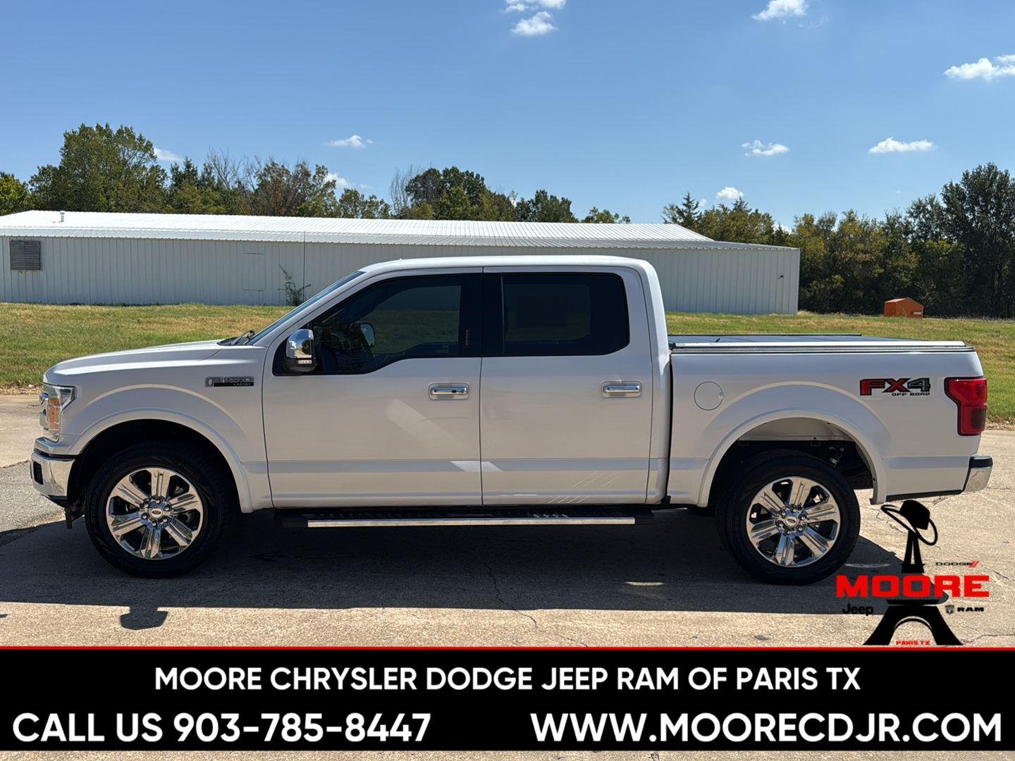 Used 2018 White Platinum Metallic Tri-Coat Ford LARIAT image 6