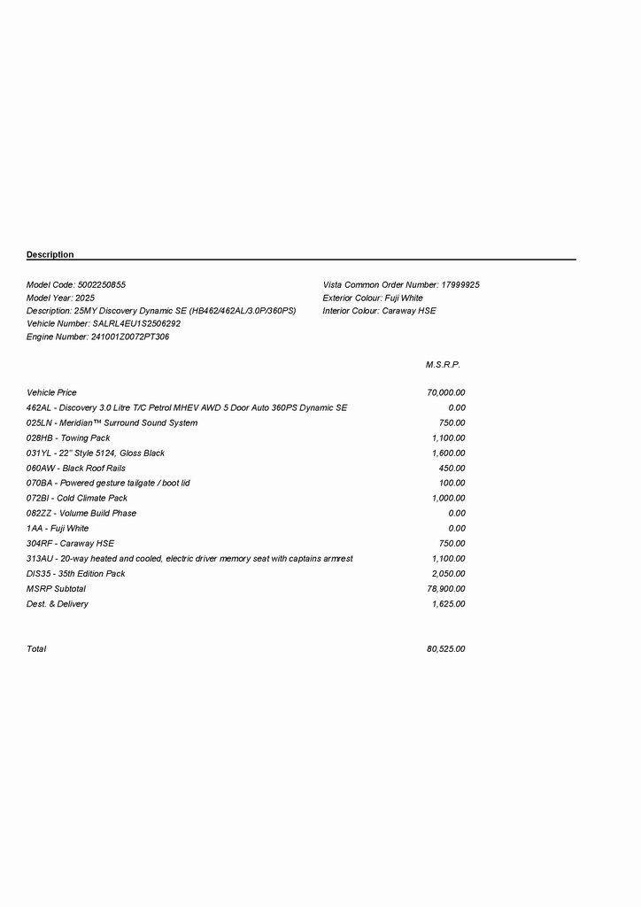 2025 LAND ROVER DISCOVERY - Image 2