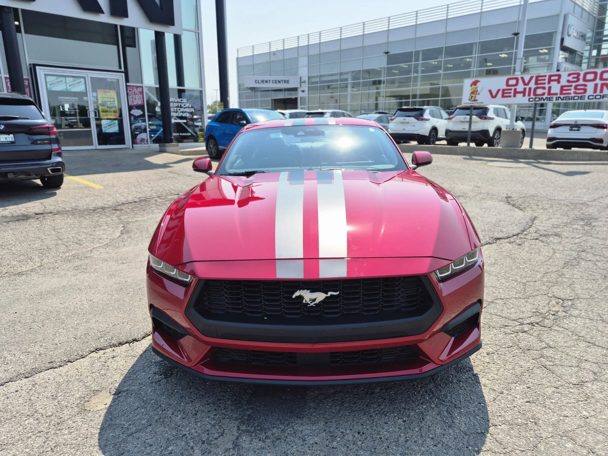 Certified Used 2024 Rapid Red Metallic Tinted Clearcoat Ford EcoBoost Fastback*315HP!! | Rapid Red Metallic | Htd Seats | Lane Keep Assist | Blind Spot Detection image 4