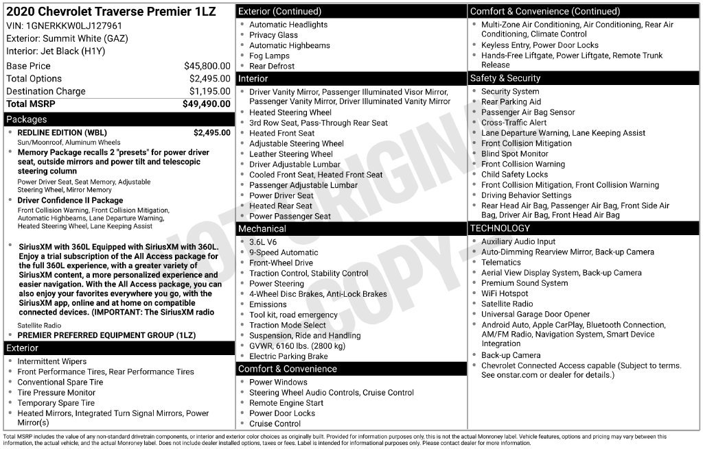Used 2020 White Chevrolet Premier image 24