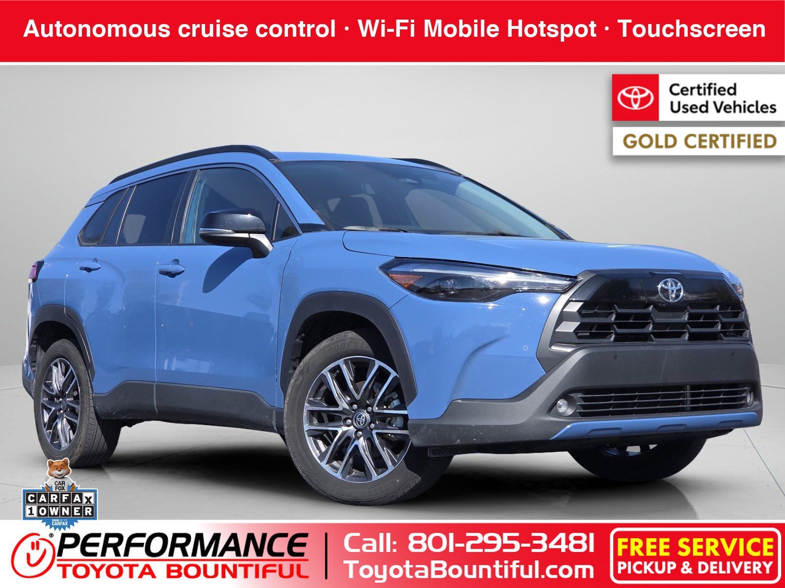 Certified Used 2026 Blue Toyota XLE image 1