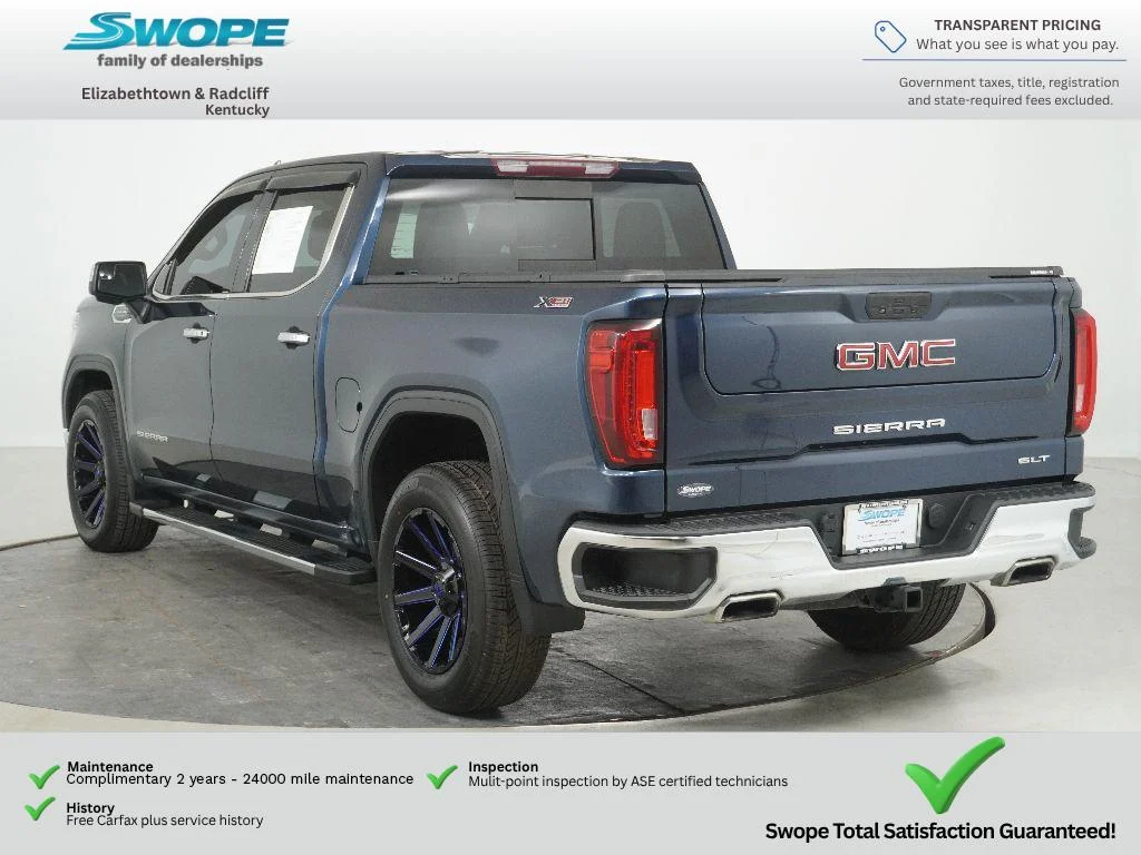 Used 2020 Pacific Blue Metallic GMC SLT image 7