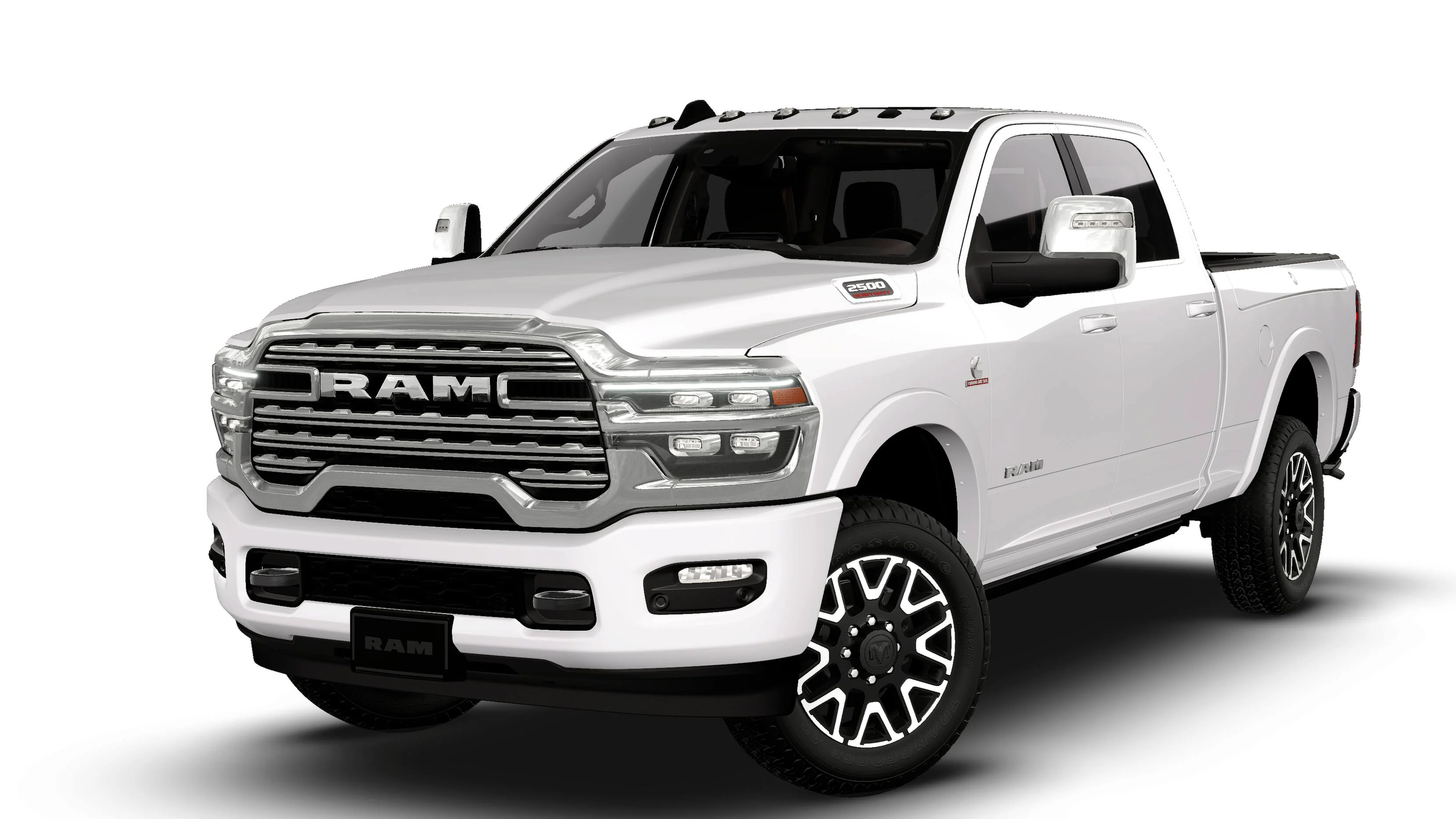 New 2026 Bright White Clear-Coat Exterior Paint RAM Limited Longhorn image 13