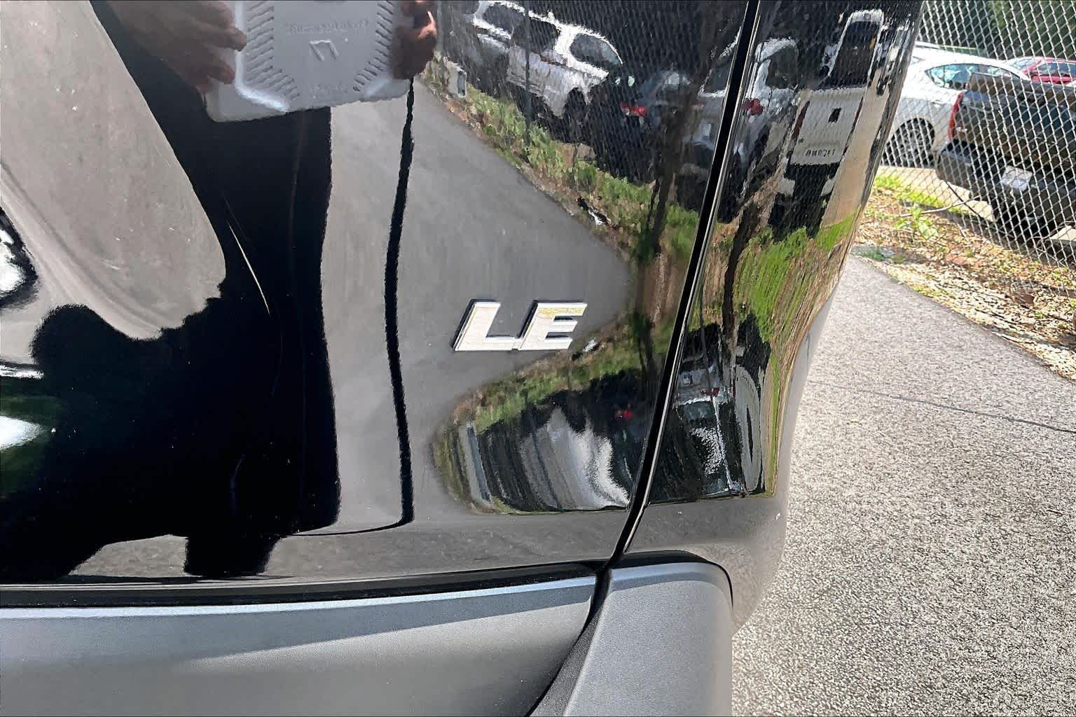 Used 2021 Midnight Black Metallic Toyota LE image 10