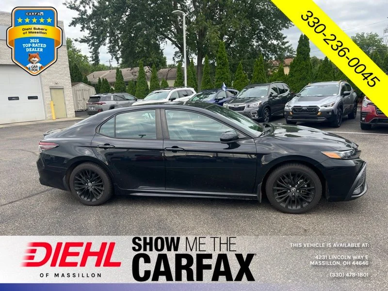 Used 2021 Black Toyota SE Nightshade image 2