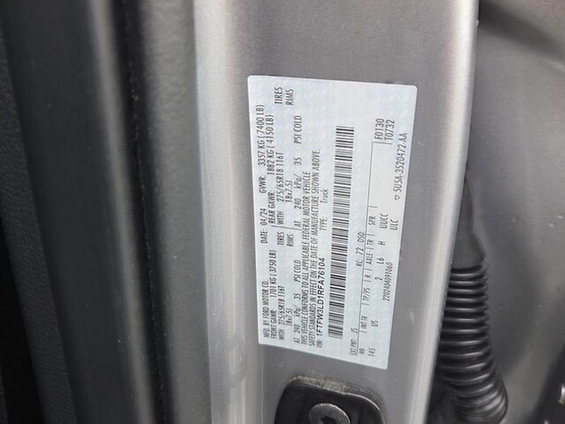 Used 2024 Iconic Silver Metallic Ford XLT image 7