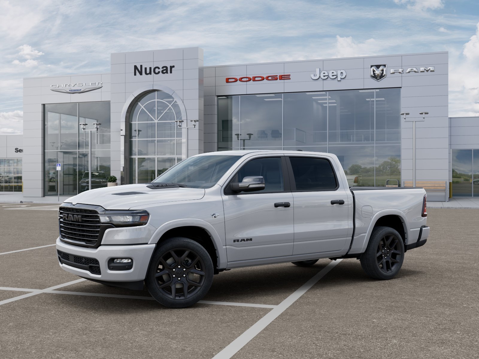 New 2026 Ivory White Tri-Coat Pearl-Coat Exterior Paint RAM Laramie image 20
