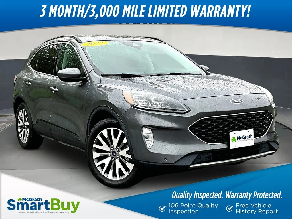 Certified Used 2022 Gray Ford Titanium image 1