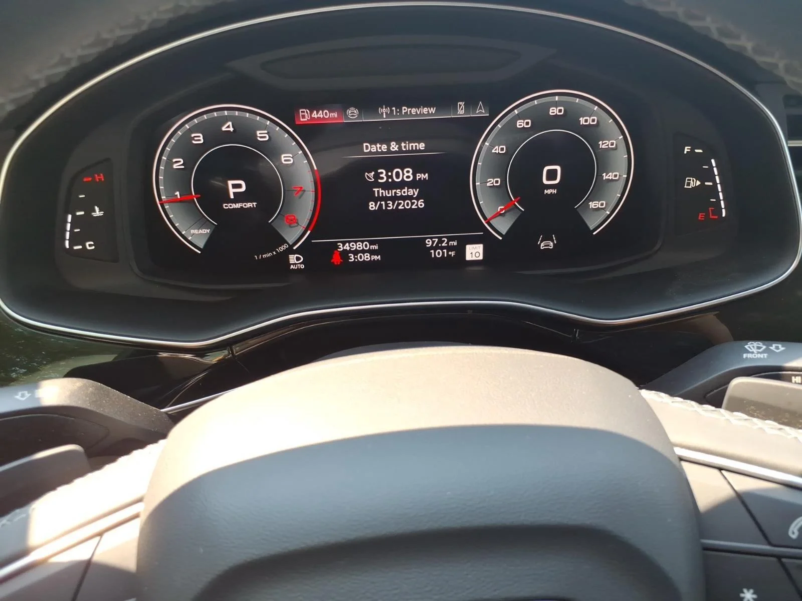 Used 2025 Satellite Silver Metallic Audi Premium Plus image 14