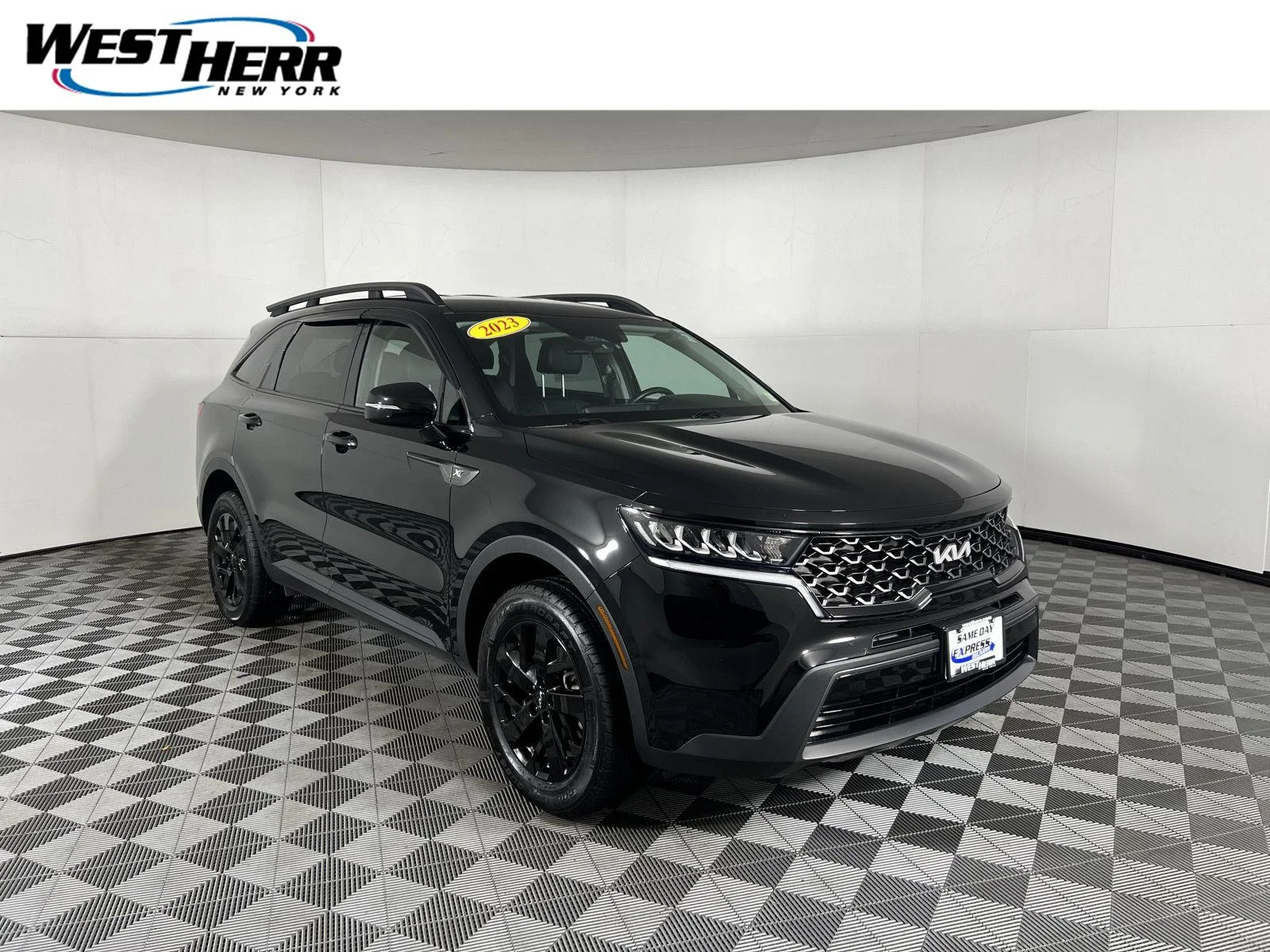 Used 2023 Ebony Black Kia X-Line S image 1