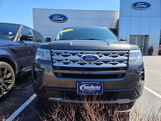 Used 2018 Ford Explorer XLT with VIN 1FM5K8D89JGC65874 for sale in Evansville, WI