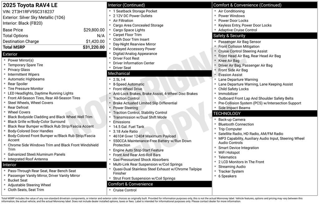 Used 2025  Toyota LE image 9
