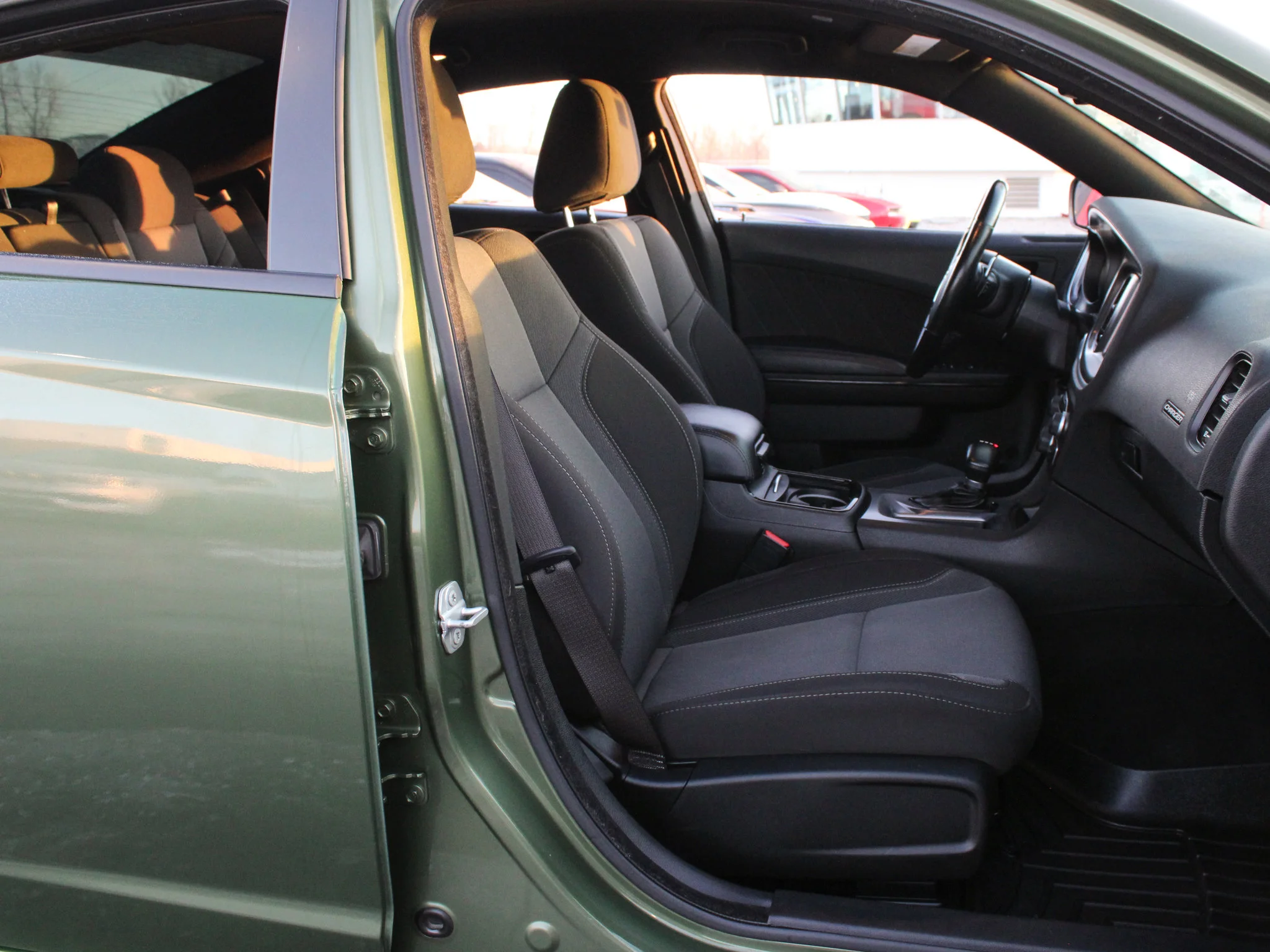 Certified Used 2021 Green Dodge SXT * 300HP V6 | Blacktop Package | Heated Seats | Navigation | F8 Green Metallic image 18