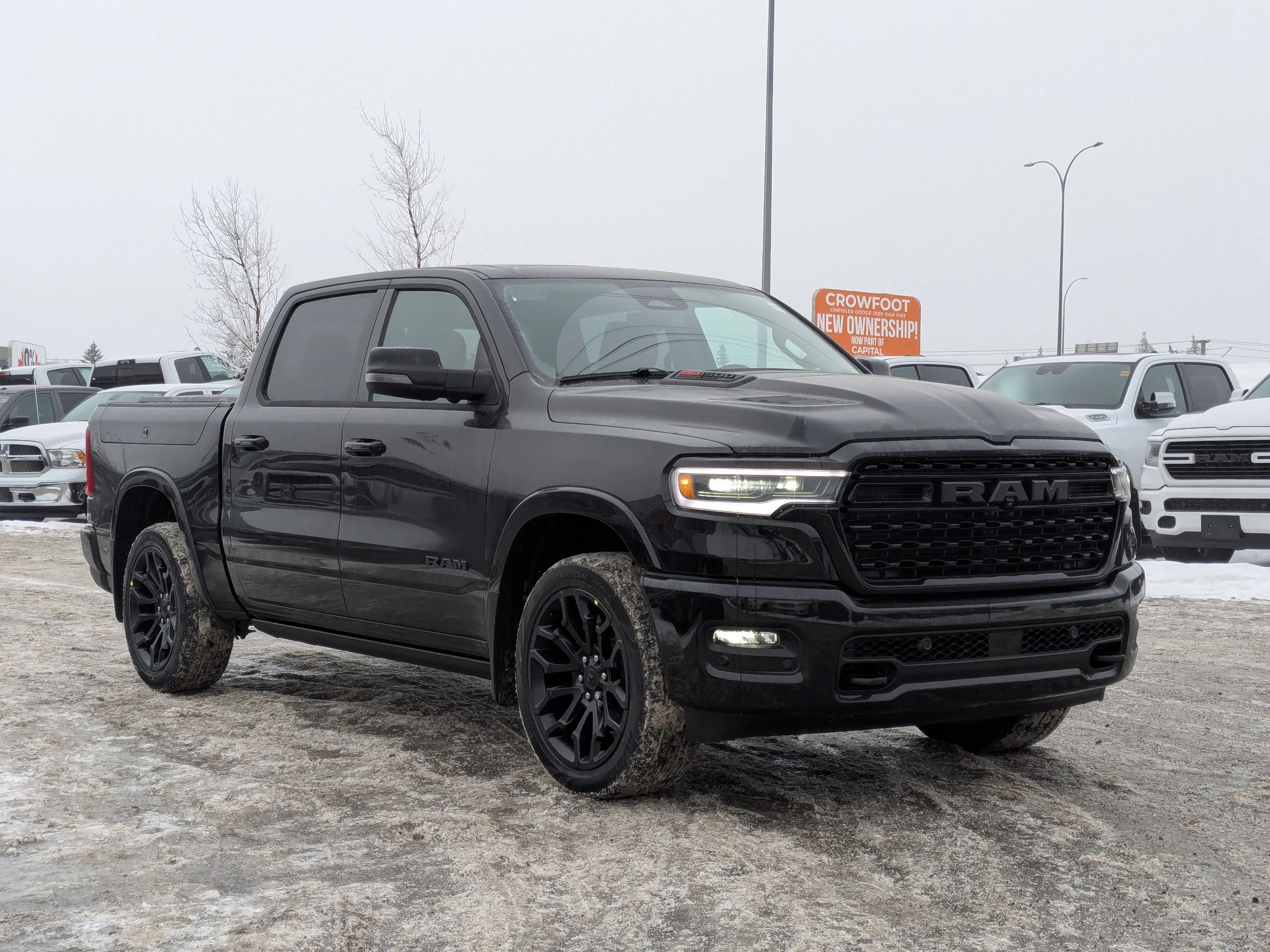 New 2026 Black RAM Limited - - Night Ed - Pano Sunroof - Hurricane HO Turbo - 14.4 Screen - Head-Up Display & More! image 2