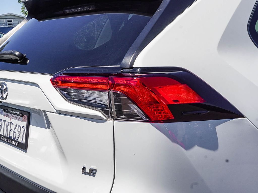 Used 2021 White Toyota LE image 8