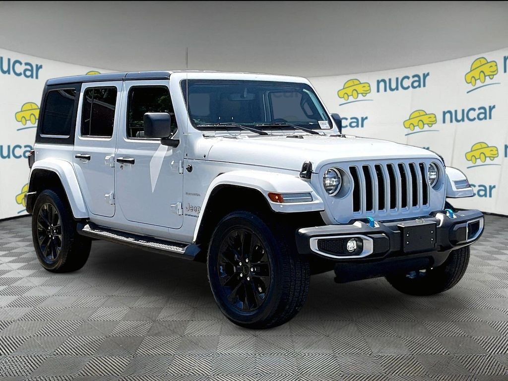 Used 2023 White Jeep Sahara 4xe image 1