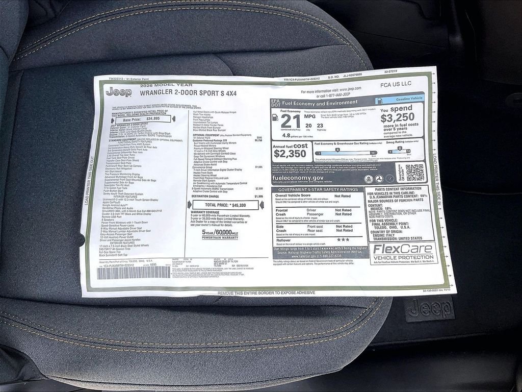 New 2026 41 Jeep Sport S image 17