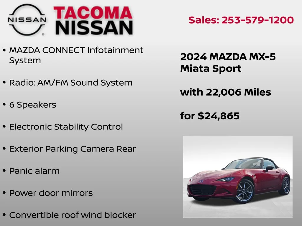Used 2024 Red Mazda Sport image 6