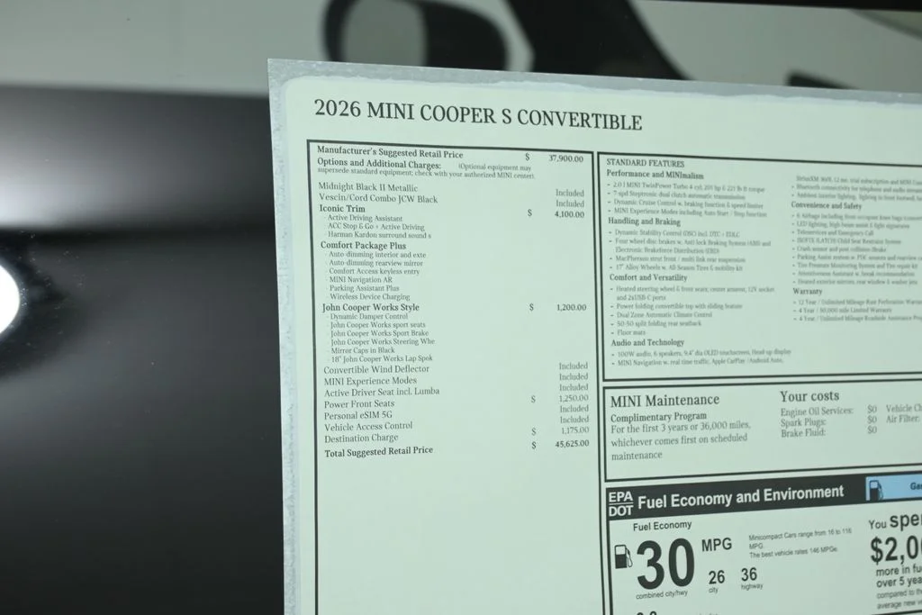 New 2026 Black MINI Cooper S image 31