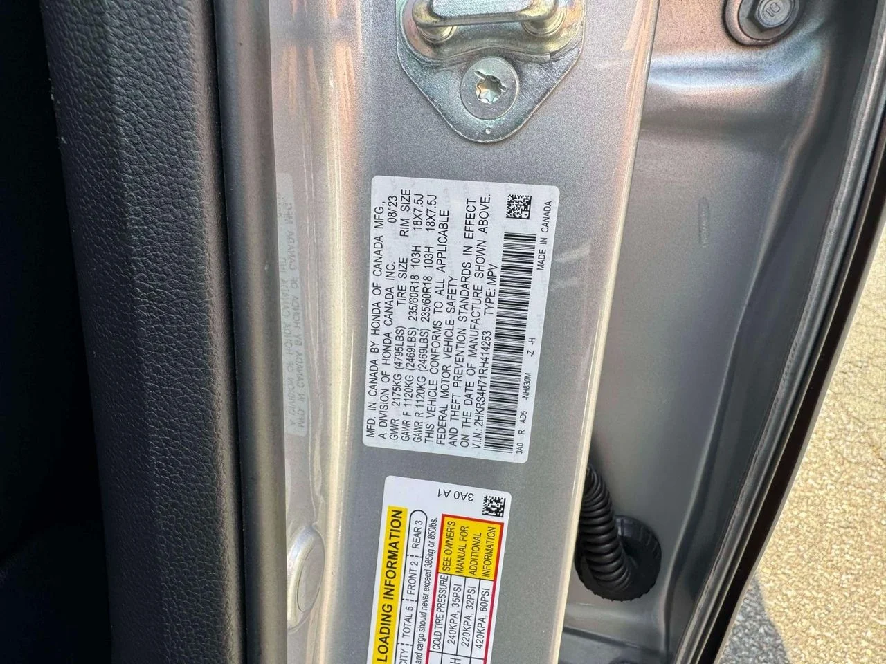 Certified Used 2024 Meteorite Gray Metallic Honda EX-L AWD image 16