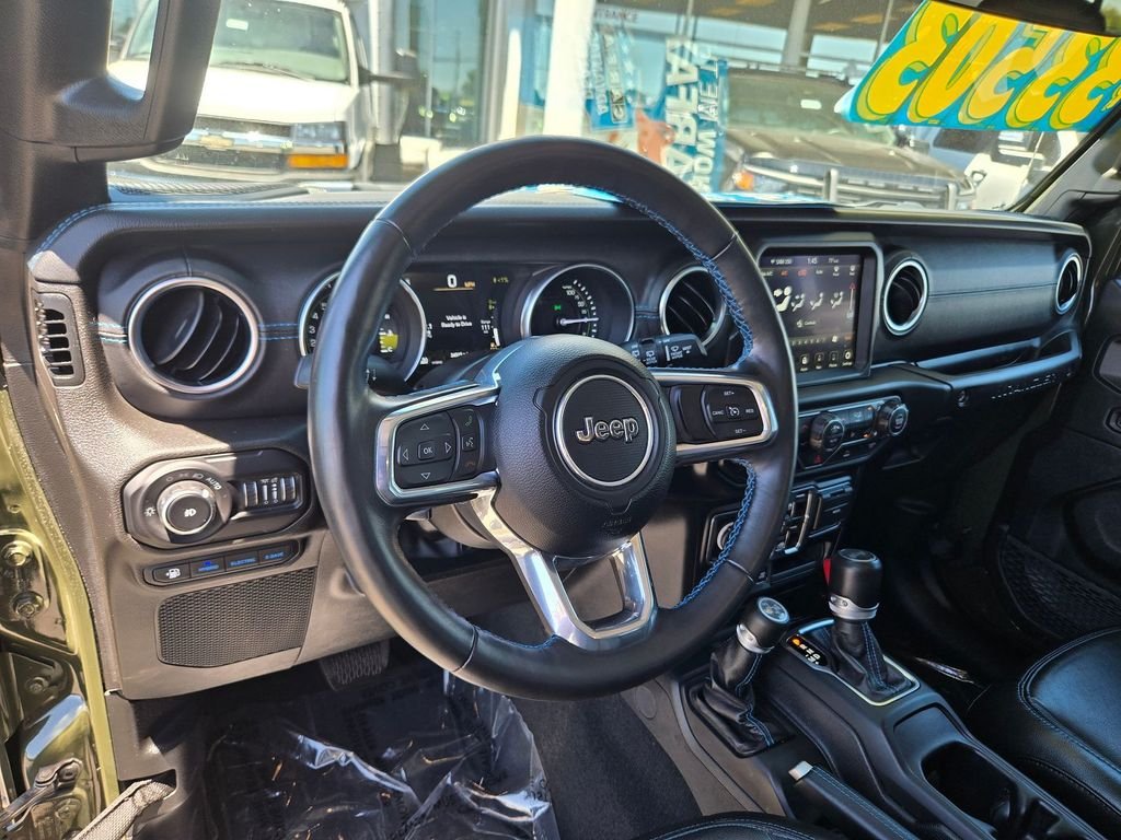 Used 2022 Green Jeep Unlimited Rubicon 4xe image 6