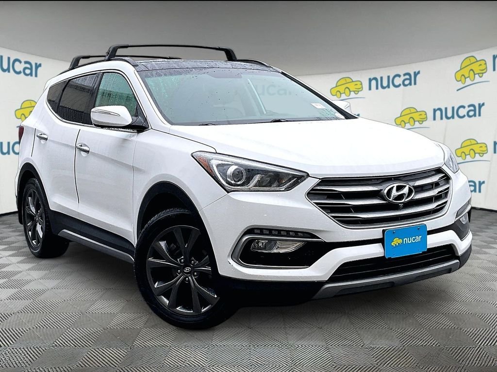 White 2018 Hyundai Santa Fe Sport SUV / Crossover Front-Wheel Drive 6-Speed Automatic
