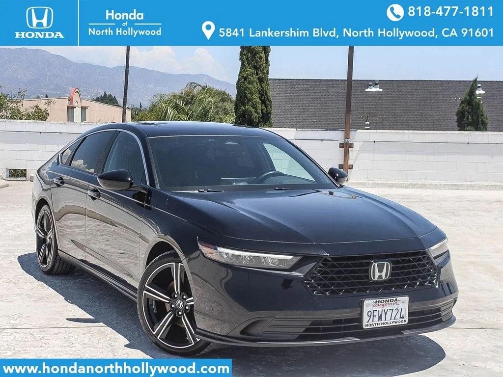 Certified Used 2023 Crystal Black Pearl Honda Sport image 1