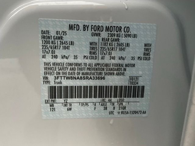 Certified Used 2025 Oxford White Ford Tremor image 44
