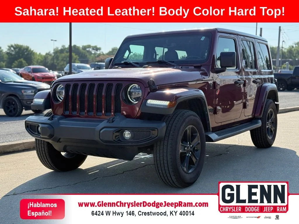Pre-Owned 2021 Jeep Wrangler Unlimited Sahara Altitude 4D Sport