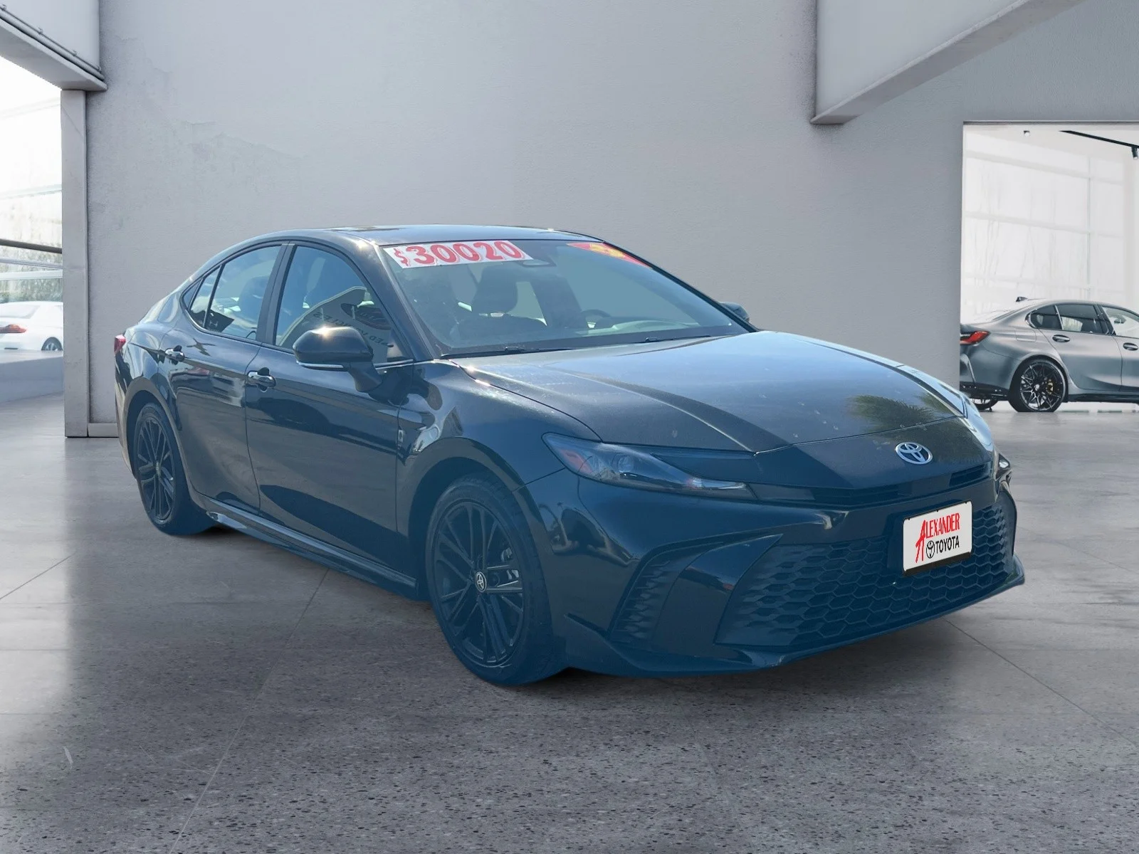 Used 2025 Midnight Black Metallic Toyota SE image 7
