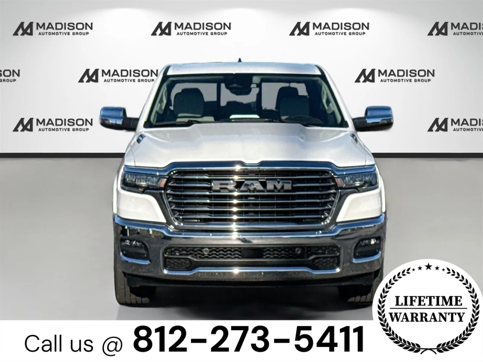 New 2026 Ivory White Tri-Coat Pearlcoat Ram Laramie image 2