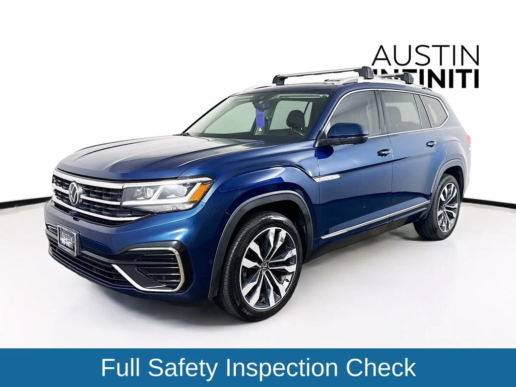 Used 2022 Blue Volkswagen 3.6L V6 SEL Premium R-Line image 3