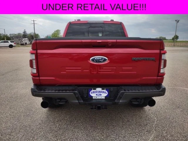 Certified Used 2022 Red Metallic Ford Raptor image 4