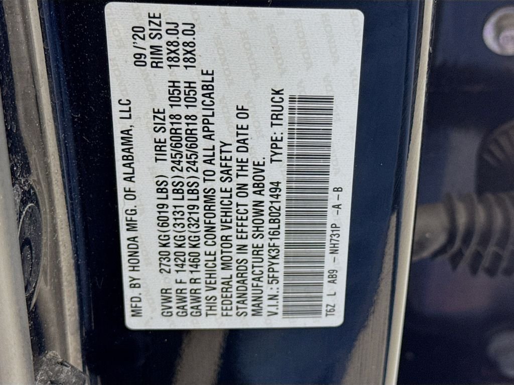 Certified Used 2020 Black Honda Sport image 37