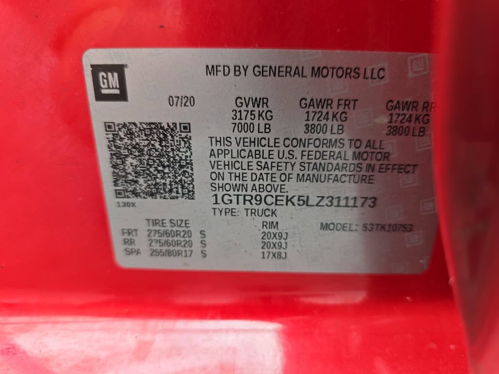 Certified Used 2020 CARDINAL RED GMC Elevation image 34