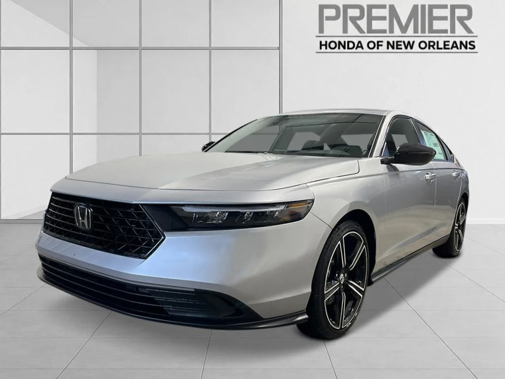 New 2026 Solar Silver Metallic Honda Sport Hybrid image 1