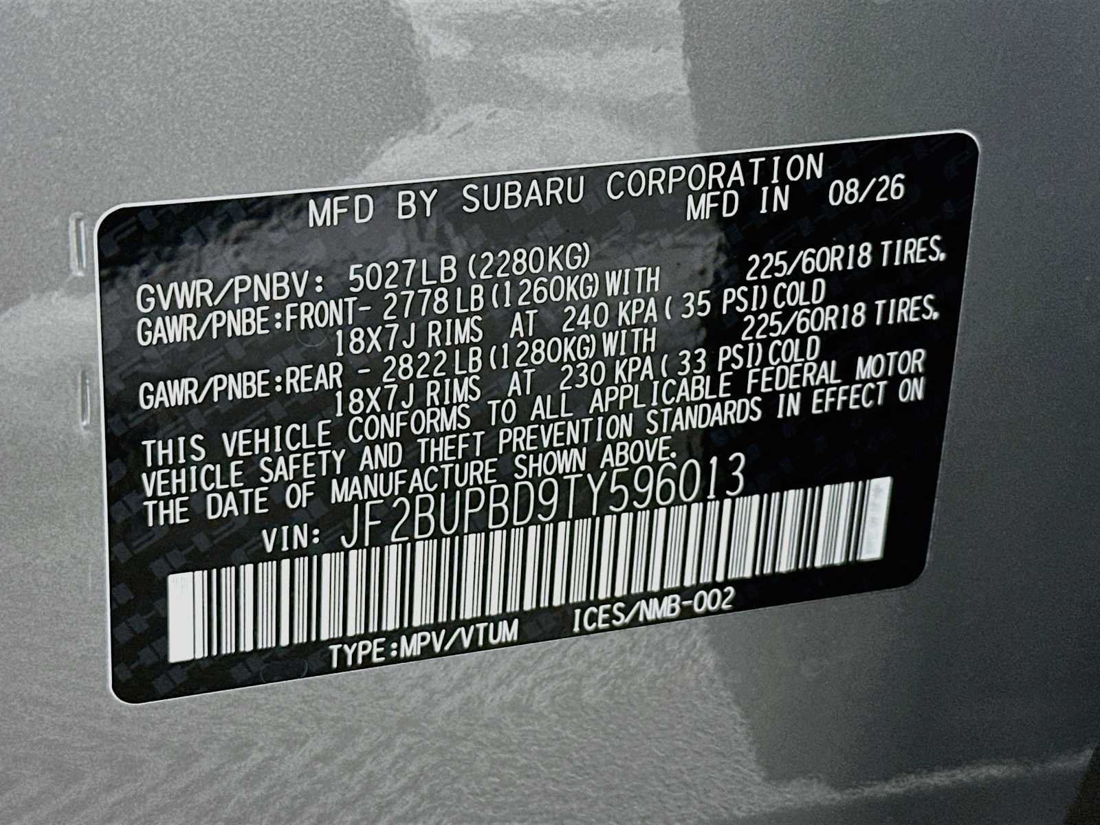 New 2026 RIVER ROCK PEARL Subaru Premium image 31