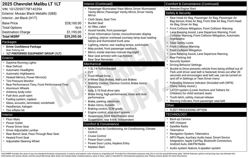 Used 2025 Black Chevrolet LT image 33