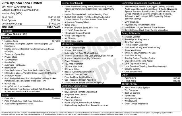 New 2026 Gray Hyundai Limited AWD image 40