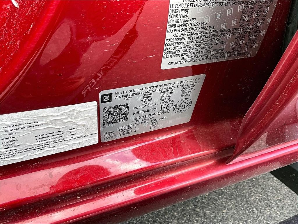 Used 2021 Cherry Red Tintcoat Chevrolet Custom image 33