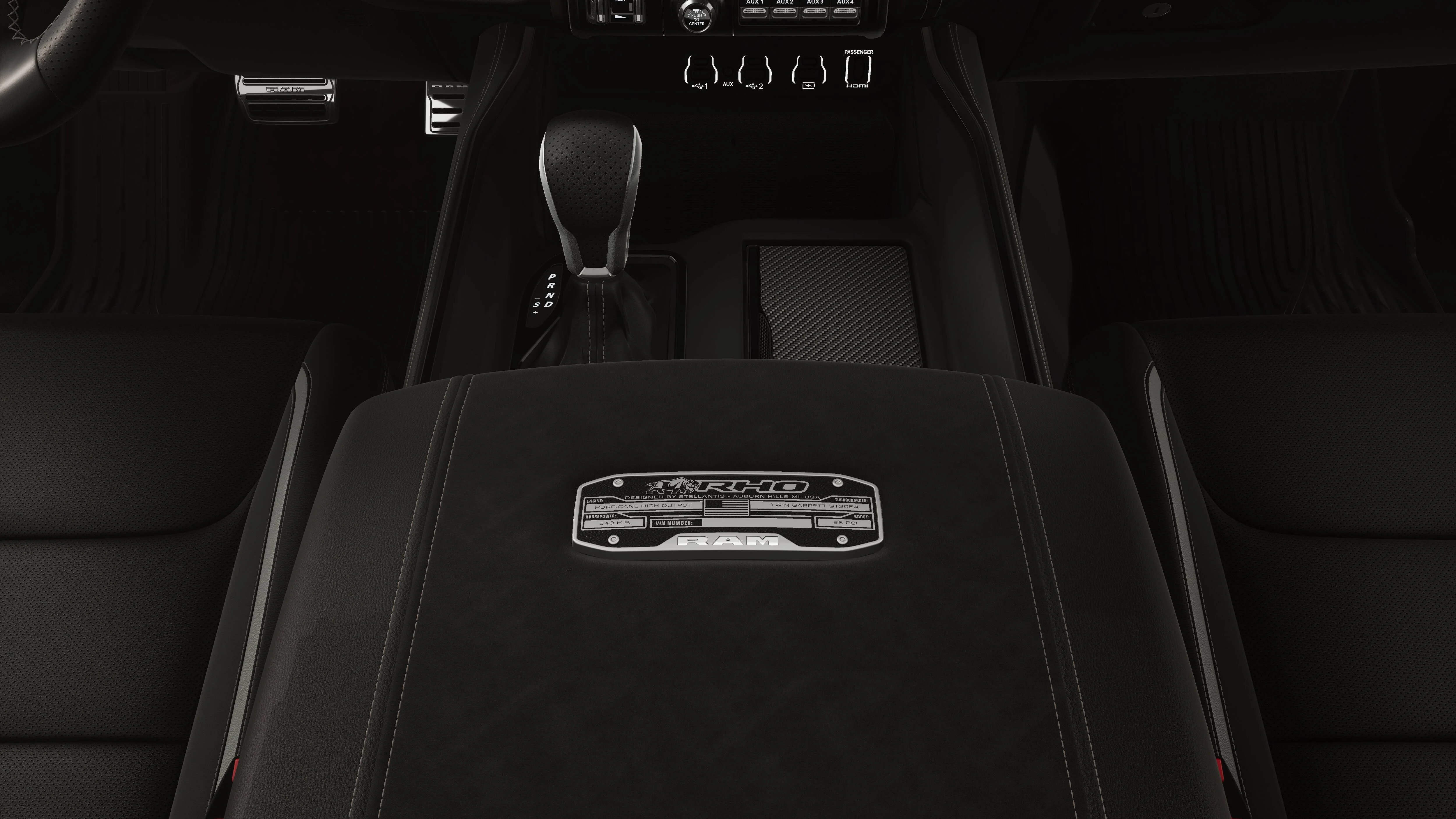 New 2026 Diamond Black Crystal Pearl-Coat Exterior Paint RAM RHO image 4
