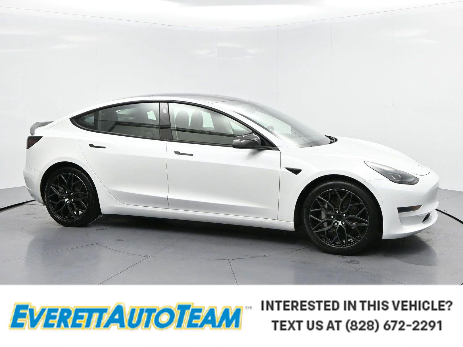Used 2021 Pearl White Multi-coat Tesla Standard Range Plus image 1