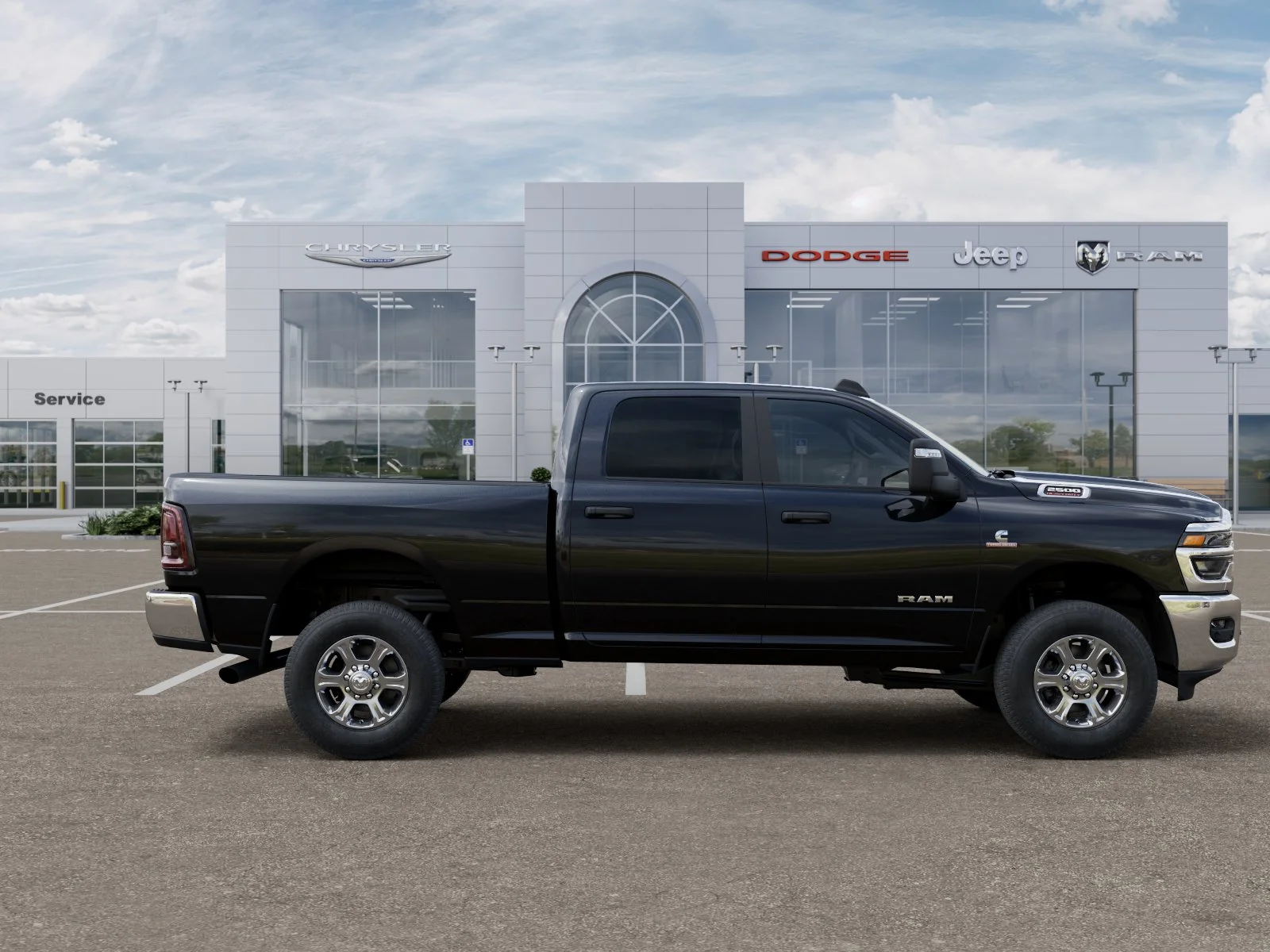 New 2026 Diamond Black Crystal Pearl-Coat Exterior Paint RAM Big Horn image 50