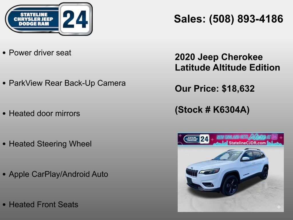 Used 2020 White Jeep Latitude Plus image 6