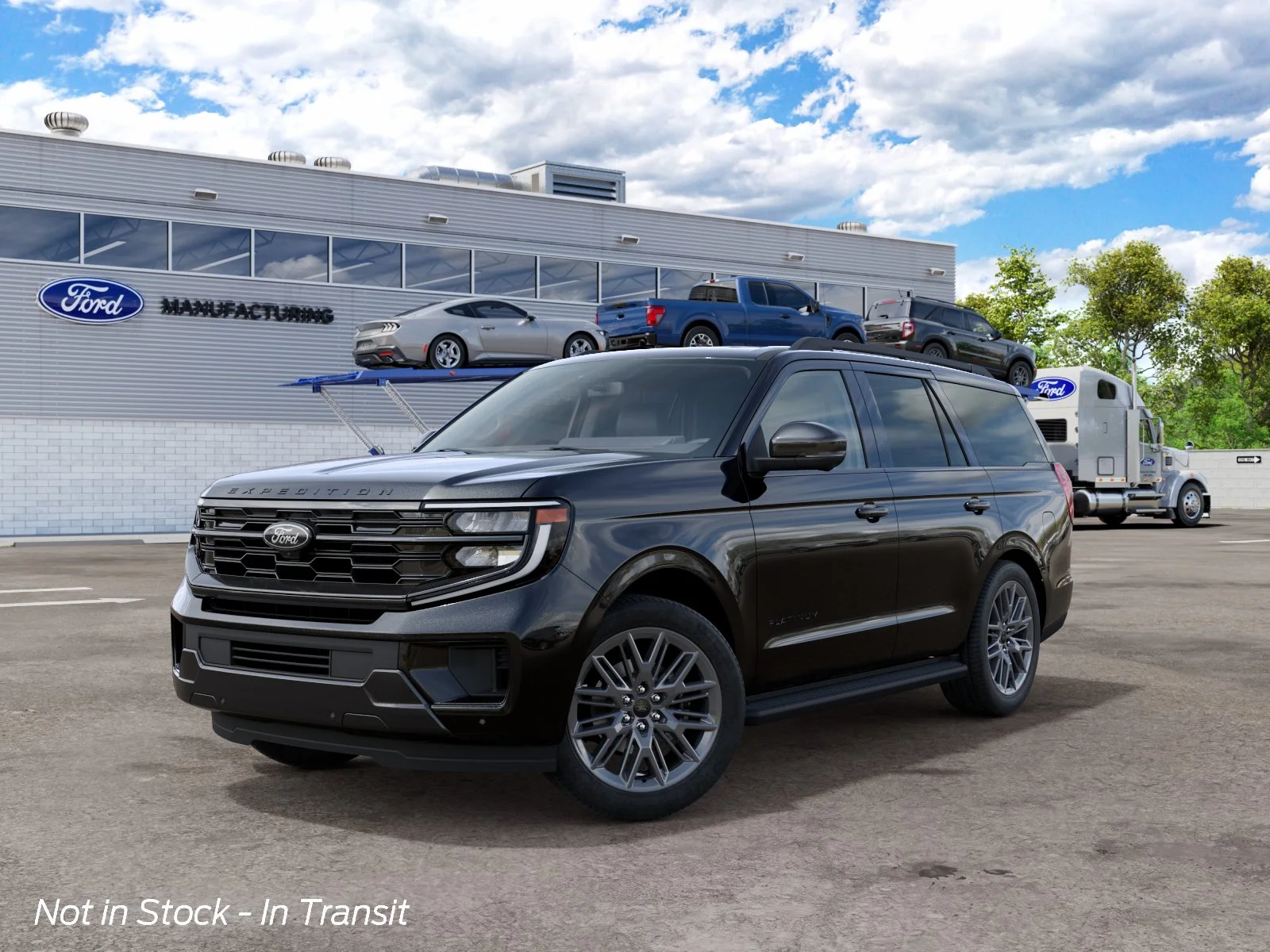 New 2027 Agate Black Metallic Ford Platinum image 2